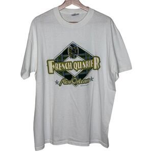 Vintage Single Stitch 1996 French Quarter Cotton T-Shirt Size: X-Large